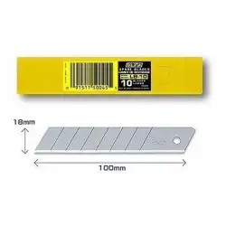 (LB-10) OLFA REPUESTO CUTTER 100X18MM / CUCHILLA FRACTURABLE 10 CUCHILLAS