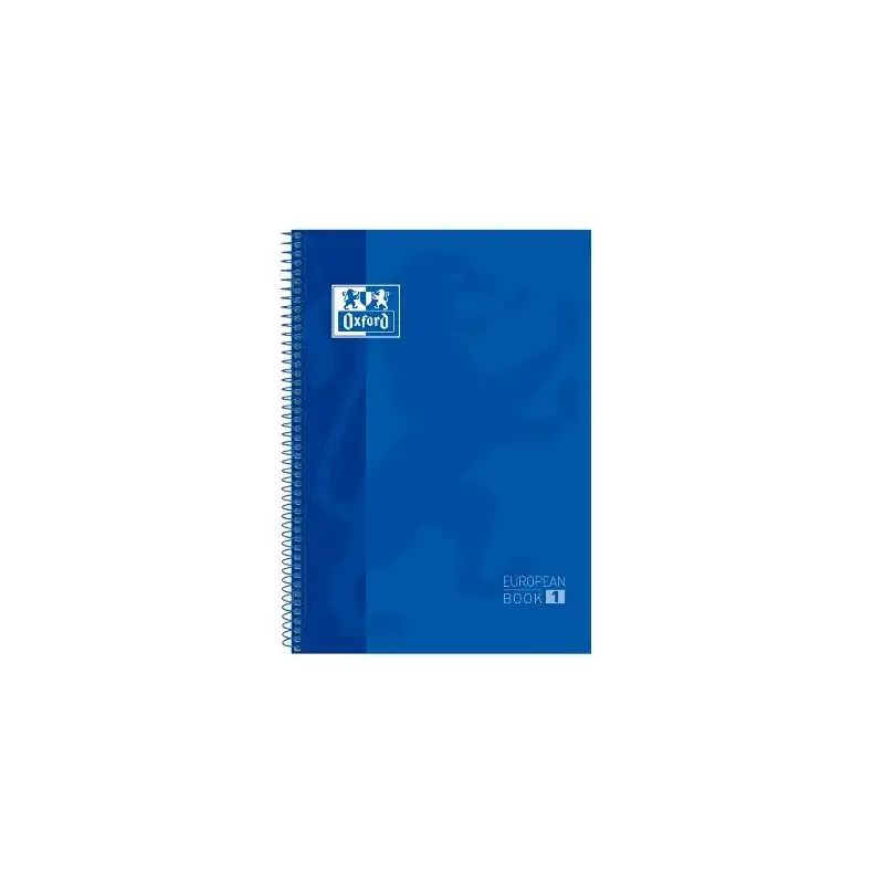 (100430197) OXFORD CUADERNO CLASSIC EUROPEANBOOK 1 WRITE&ERASE 80H A4+ 5X5MM MICROPERFORADO T/EXTRADURA AZUL MARINO