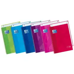 (100430543) OXFORD CUADERNO CLASSIC EUROPEANBOOK 1 WRITE&ERASE 80H A4+ 5X5MM MICROPERFORADO T/EXTRADURA C/SURTIDOS