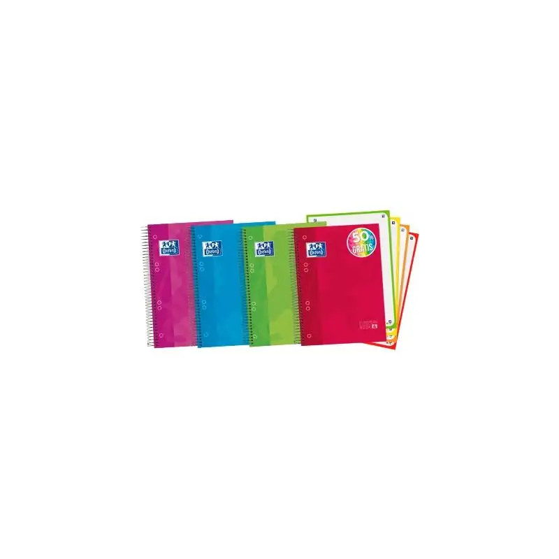 (100430568) OXFORD CUADERNO CLASSIC EUROPEANBOOK 4 WRITE&ERASE 120H A5+ 5X5 MICROPERFORADO T/EXTRADURA C/SURTIDOS