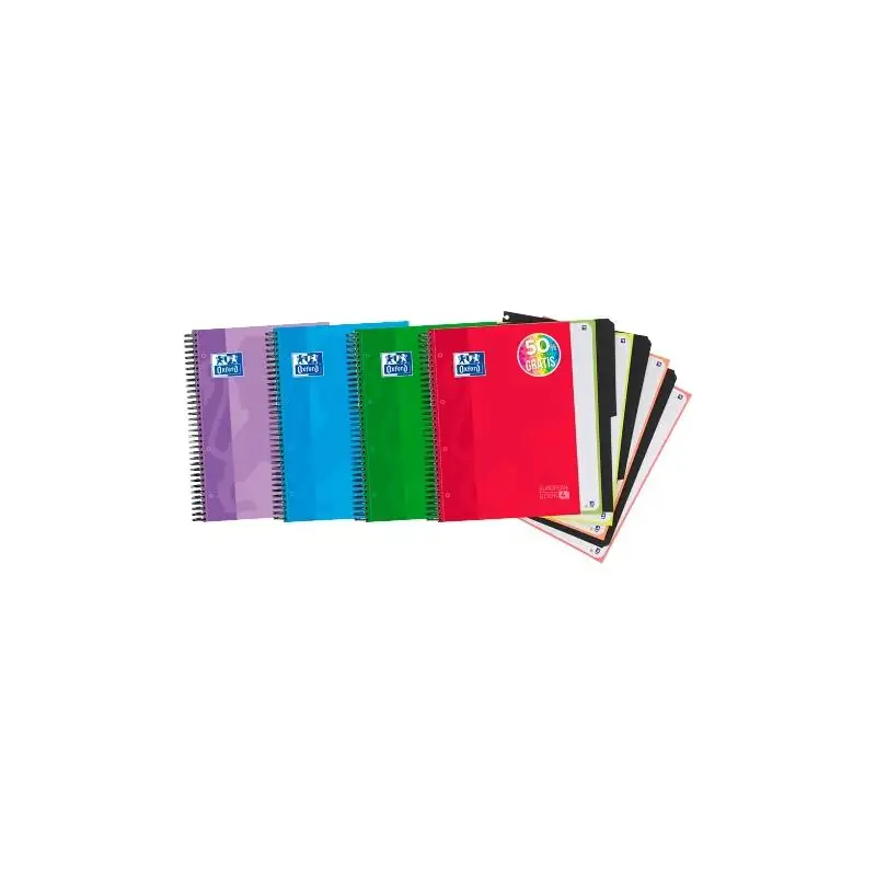 (400027275) OXFORD CUADERNO CLASSIC EUROPEANBOOK 4 WRITE&ERASE 120H A4+ 5X5 MICROPERFORADO CON SEPARADOREST/EXTRADURA  C/SURT...