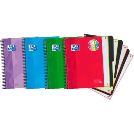 (400027275) OXFORD CUADERNO CLASSIC EUROPEANBOOK 4 WRITE&ERASE 120H A4+ 5X5 MICROPERFORADO CON SEPARADOREST/EXTRADURA  C/SURT...