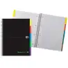 (400088331) OXFORD CUADERNO EUROPEANBOOK 5 &YOU 100H A4+ 5X5 CON 5 PESTAÑAS TAPA EXTRADURA NEGRO
