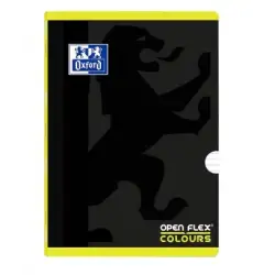 (400109592) OXFORD LIBRETA GRAPADA OPENFLEX COLOUR 48H A4 90GR 1 LÍNEA 2M TAPA DE PLÁSTICO PACK 10 UD LIMA