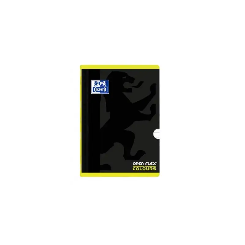 (400109592) OXFORD LIBRETA GRAPADA OPENFLEX COLOUR 48H A4 90GR 1 LÍNEA 2M TAPA DE PLÁSTICO PACK 10 UD LIMA