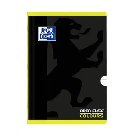 (400109592) OXFORD LIBRETA GRAPADA OPENFLEX COLOUR 48H A4 90GR 1 LÍNEA 2M TAPA DE PLÁSTICO PACK 10 UD LIMA