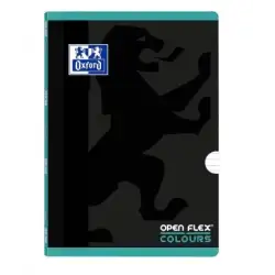 (400109593) OXFORD LIBRETA GRAPADA OPENFLEX COLOUR 48H A4 90GR 1 LÍNEA 2M TAPA DE PLÁSTICO PACK 10 UD ICE MINT