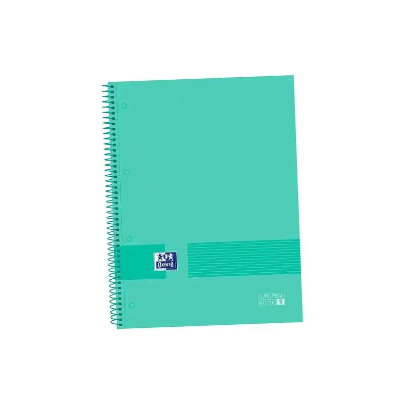 (400149495) OXFORD CUADERNO &YOU EUROPEANBOOK 1 WRITE&ERASE 80H A4+ 5X5MM MICROPERFORADO T/EXTRADURA PACK 5 UD SOFT MINT GREEN