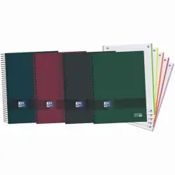 (400159032) OXFORD CUADERNO & YOU EUROPEANBOOK 5 WRITE&ERASE 120H A4+ 5X5 MICROPERFORADO TAPA EXTRADURA C/SURTIDOS NEUTROS