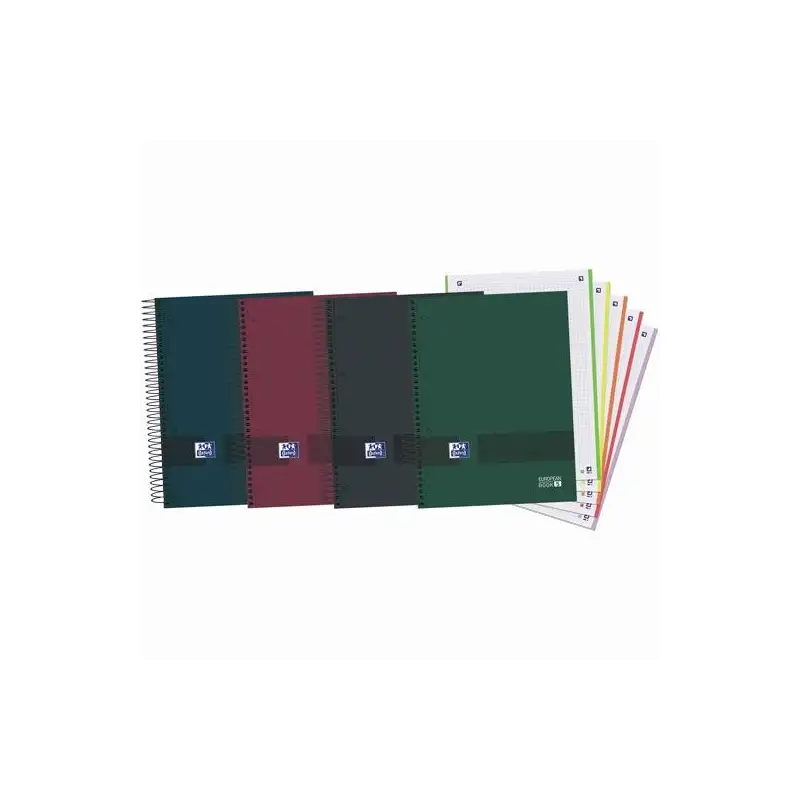 (400159032) OXFORD CUADERNO & YOU EUROPEANBOOK 5 WRITE&ERASE 120H A4+ 5X5 MICROPERFORADO TAPA EXTRADURA C/SURTIDOS NEUTROS