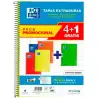(400172032) OXFORD CUADERNO ESPIRAL CLASSIC WHITE&ERASE 80H FOLIO 1 LÍNEA T/EXTRADURA PACK 4+1 C/SURTIDOS