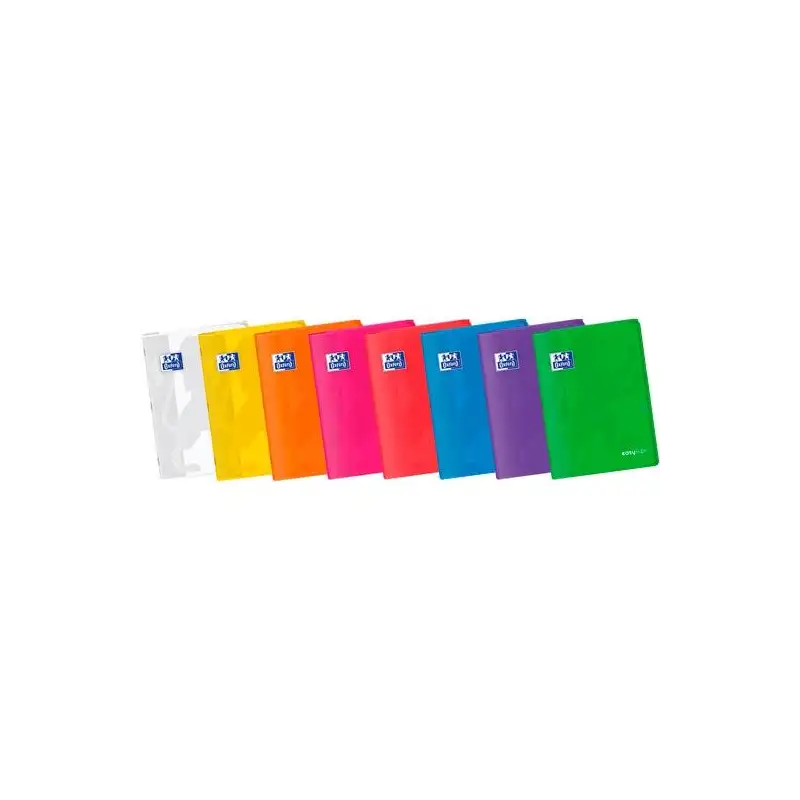 (400172931) OXFORD LIBRETA GRAPADA EASYBOOK 48H A4 4X4MM TAPA DE PLÁSTICO C/SURTIDOS VIVOS