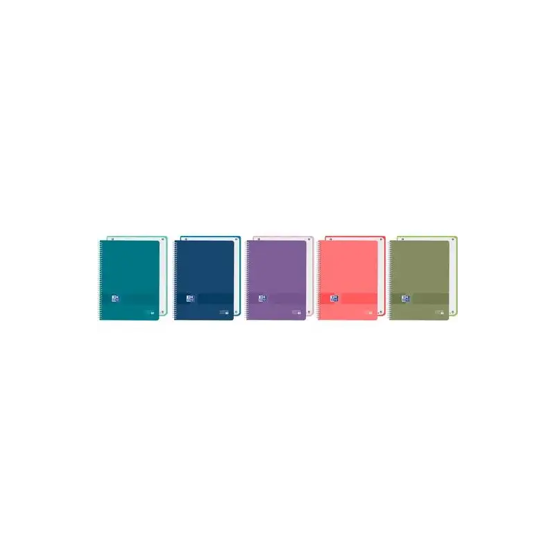 (400184007) OXFORD CUADERNO EUROPEANBOOK 1 LIVE&GO  80H A4+ 5X5 TAPA PLÁSTICO OPACO C/SURTIDOS VIVOS