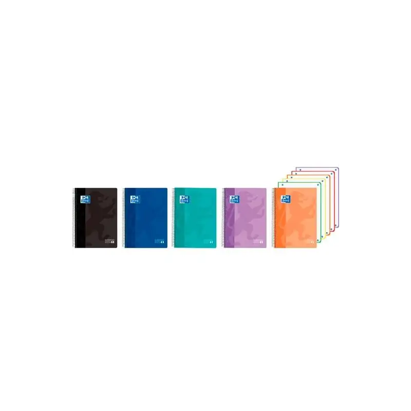 (400196862) OXFORD CUADERNO EUROPEANBOOK 5 CLASSIC 120H A4+ 5X5 WRITE&ERASE T/PLÁSTICO C/SURTIDOS VIVOS