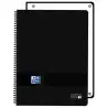 (400196864) OXFORD CUADERNO EUROPEANBOOK 1 LIVE&GO 80H A4+ 5X5 MICROPERFORADO T/PLÁSTICO NEGRO