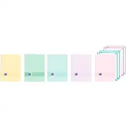 (400196877) OXFORD CUADERNO EUROPEANBOOK 5 LIVE&GO 120H A4+ 5X5 WRITE&ERASE T/PLÁSTICO C/SURTIDOS PASTEL