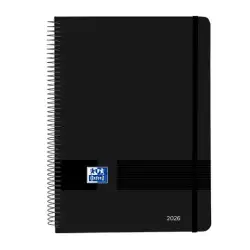 (400201731) OXFORD AGENDA ANUAL LIVE&GO ESPIRAL A5 128H SV NEGRO 2026