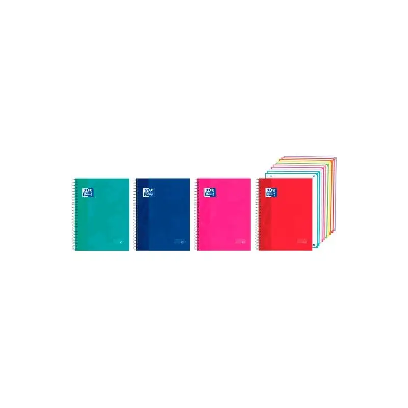 (400207845) OXFORD CUADERNO EUROPEANBOOK 10 XL CLASSIC A4+ 200H 5X5 WRITE&ERASE TAPA EXTRADURA COLORES SURTIDOS