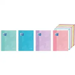 (400207861) OXFORD CUADERNO EUROPEANBOOK 10 XL TOUCH A4+ 200H 5X5 WRITE&ERASE TAPA EXTRADURA C/SURTIDOS PASTEL
