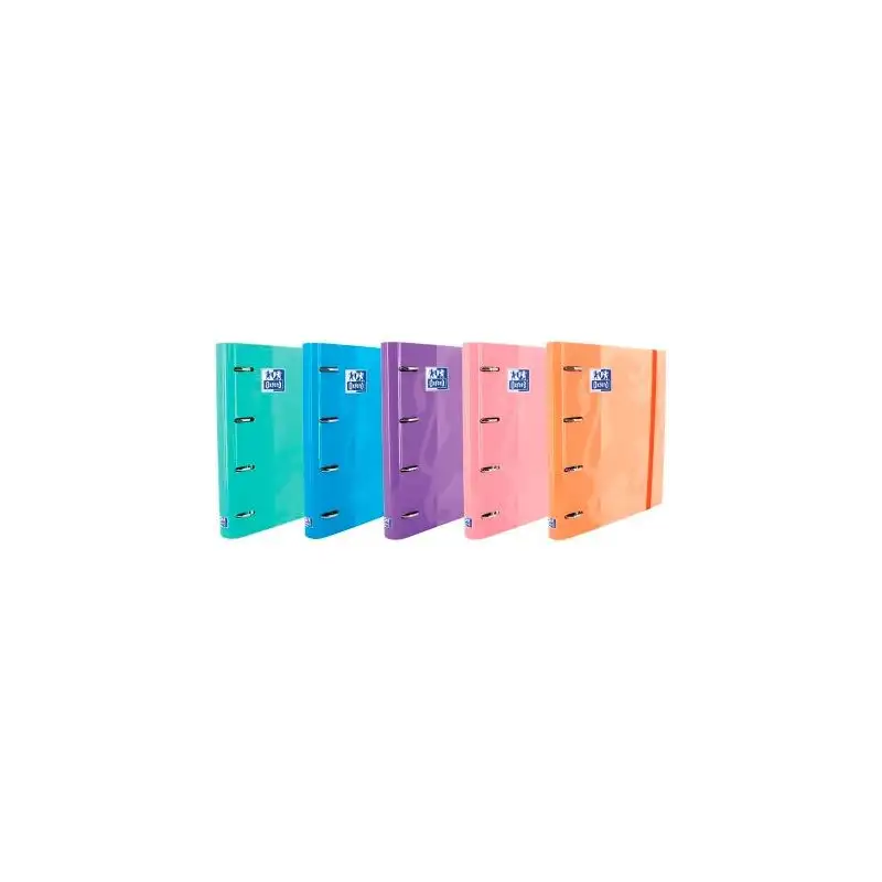 (400075372) OXFORD CARPETA DE ANILLAS 4X35MM EUROPEANBINDER CLASSIC C/RECAMBIO 100H A4+ 5X5 CIERRE C/GOMA C/SURTIDOS