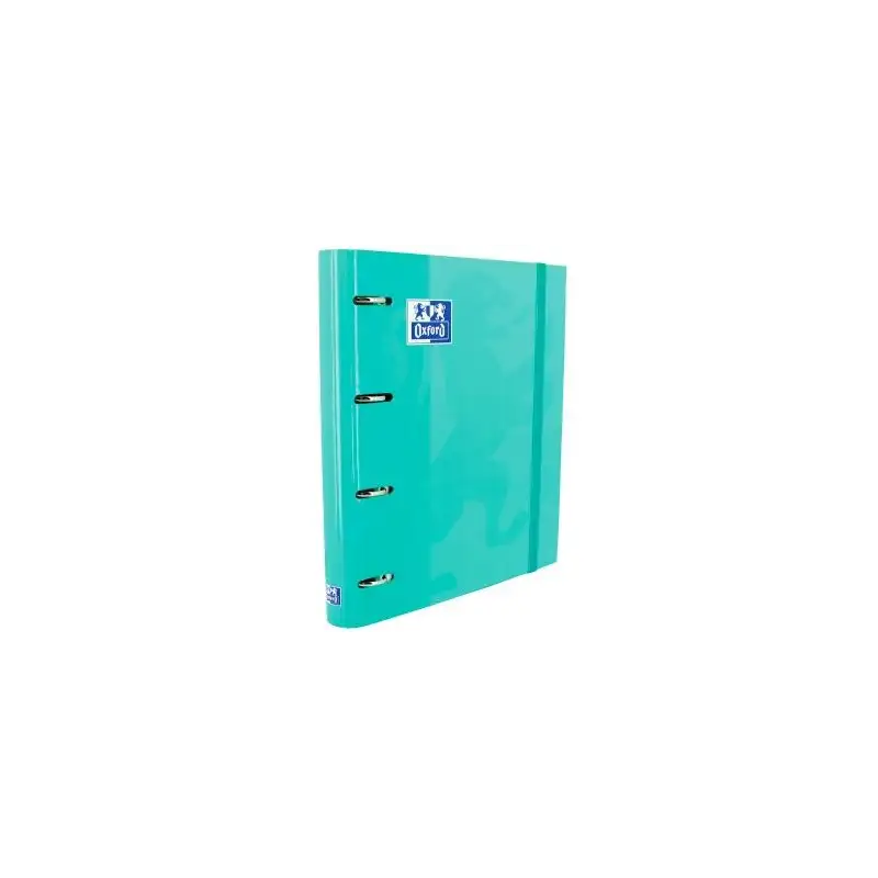 (400109180) OXFORD CARPETA ANILLAS 4X35MM CLASSIC EUROPEANBINDER C/RECAMBIO 100H A4+ 5X5 T/EXTRADURA ICE MINT