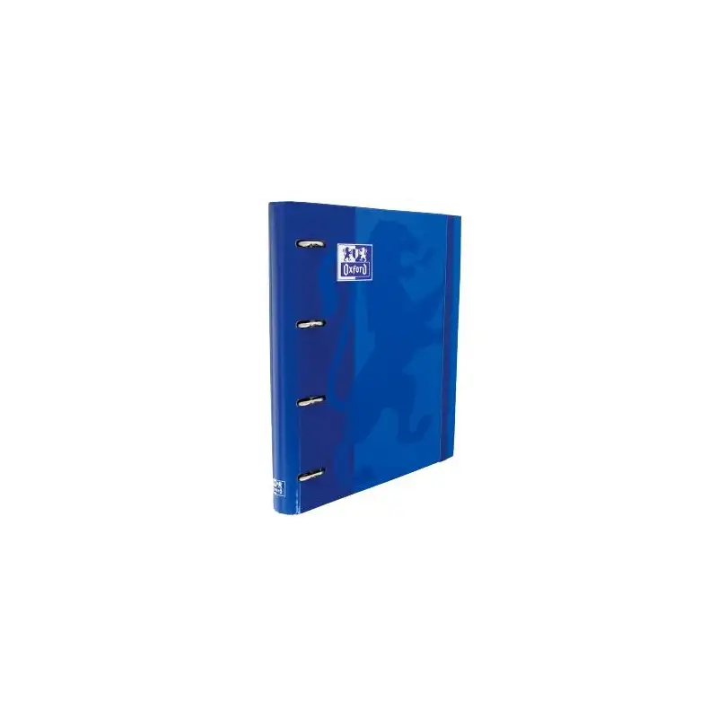 (400109181) OXFORD CARPETA ANILLAS 4 X 35MM CLASSIC EUROPEANBINDER C/RECAMBIO 100H A4+ 5X5 T/EXTRADURA AZUL MARINO