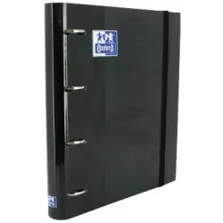 (400109182) OXFORD CARPETA ANILLAS 4X35MM CLASSIC EUROPEANBINDER C/RECAMBIO 100H A4+ 5X5 T/EXTRADURA NEGRO