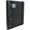 (400109182) OXFORD CARPETA ANILLAS 4X35MM CLASSIC EUROPEANBINDER C/RECAMBIO 100H A4+ 5X5 T/EXTRADURA NEGRO