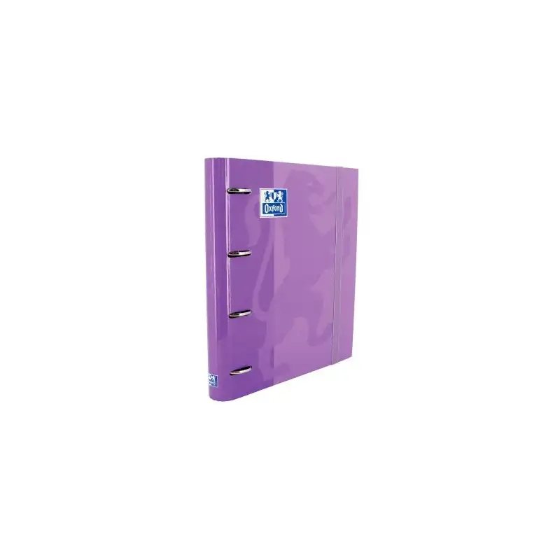 (400109183) OXFORD CARPETA ANILLAS 4X35MM CLASSIC EUROPEANBINDER C/RECAMBIO 100H A4+ 5X5 T/EXTRADURA MALVA