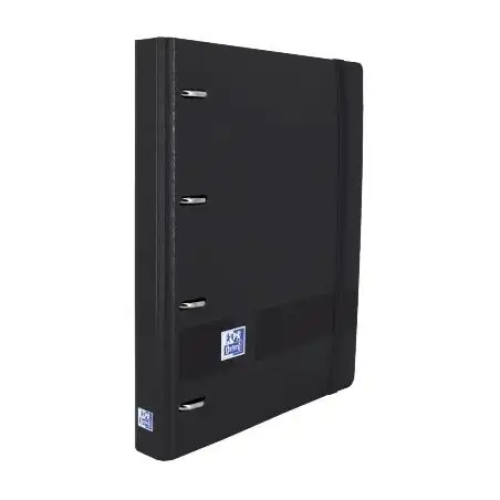 (400119071) OXFORD CARPETA ANILLAS EUROPEANBINDER LIVE&GO 4X35MM C/RECAMBIO A4+ 5X5 TAPA POLYFOAM NEGRO