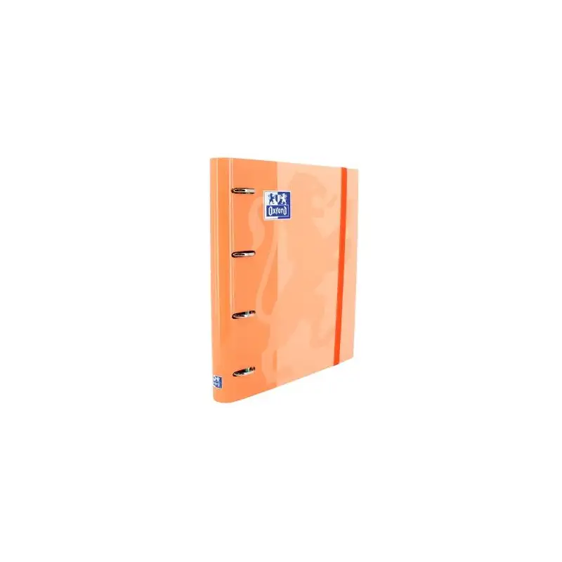 (400132986) OXFORD CARPETA ANILLAS 4 X 35MM CLASSIC EUROPEANBINDER C/RECAMBIO 100H A4+ 5X5 TAPA EXTRADURA MELOCOTÓN