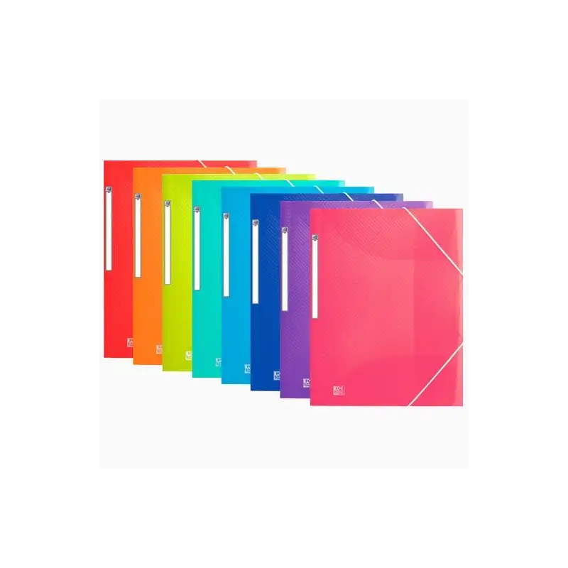 (400147020) OXFORD CARPETA DE GOMAS URBAN PP TRASLÚCIDO A4+ C/ SOLAPAS COLORES SURTIDOS