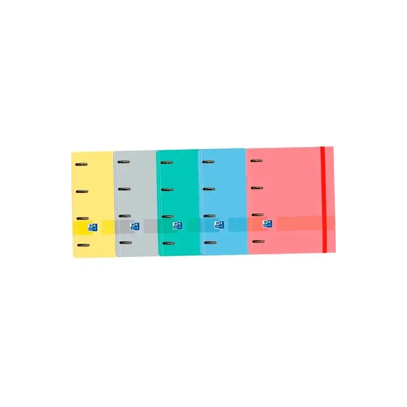 (400149415) OXFORD & YOU TE CARPETA ANILLAS EUROPEANBINDER  4 X 35MM C/ RECAMBIO 100H 5X5 A4+ SURTIDOS