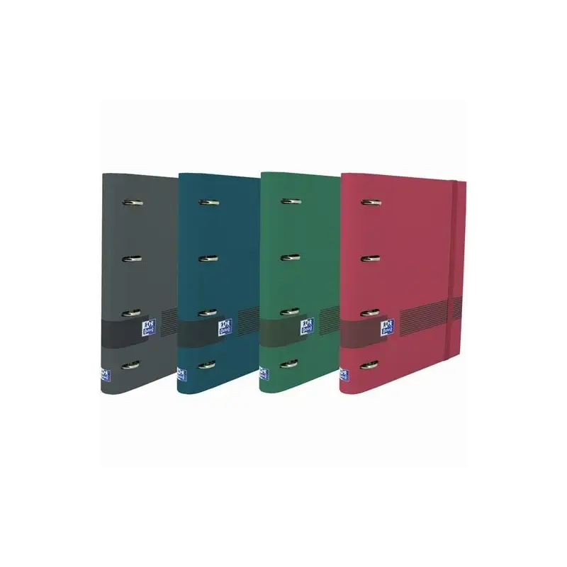 (400159887) OXFORD & YOU CARPETA 4 ANILLAS 35MM EUROPEANBINDER A4+ T/EXTRADURA C/RECAMBIO 1 LÍNEA C/SURTIDOS NEUTROS