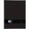 (400160223) OXFORD CARPETA CON 30 FUNDAS CRISTAL 50 MICRAS ESPIRAL A4 CIERRE C/GOMA PLÁSTICO OPACO NEGRO