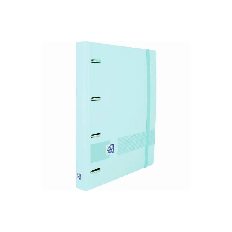 (400160537) OXFORD LIVE & GO CARPETA 4 ANILLAS 35MM EUROPEANBINDER A4+ POLYFOAM C/RECAMBIO 5X5 AZUL PASTEL