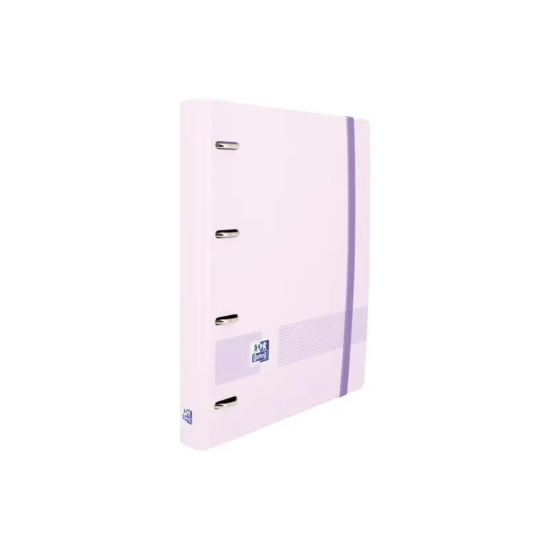 (400160538) OXFORD LIVE & GO CARPETA 4 ANILLAS 35MM EUROPEANBINDER A4+ POLYFOAM C/RECAMBIO 5X5 MALVA PASTEL