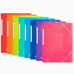 (400161815) OXFORD CARPETA DE GOMAS URBAN PP TRASLÚCIDO A3+ C/ SOLAPAS COLORES SURTIDOS