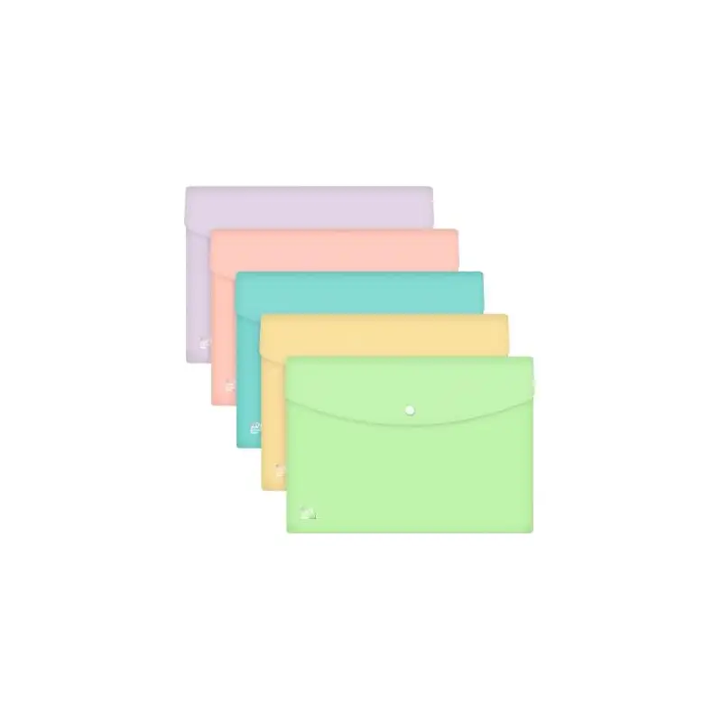 (400187613) OXFORD SOBRES CON BROCHE URBAN A4 PLÁSTICO RÍGIDO C/SURTIDOS PASTEL