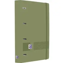 (400195520) OXFORD EUROPEANBINDER LIVE&GO CARPETA ANILLAS 4X35 A4+ C/RECAMBIO 5X5 WRITE&ERASE POLYFOAM VERDE SAFARI