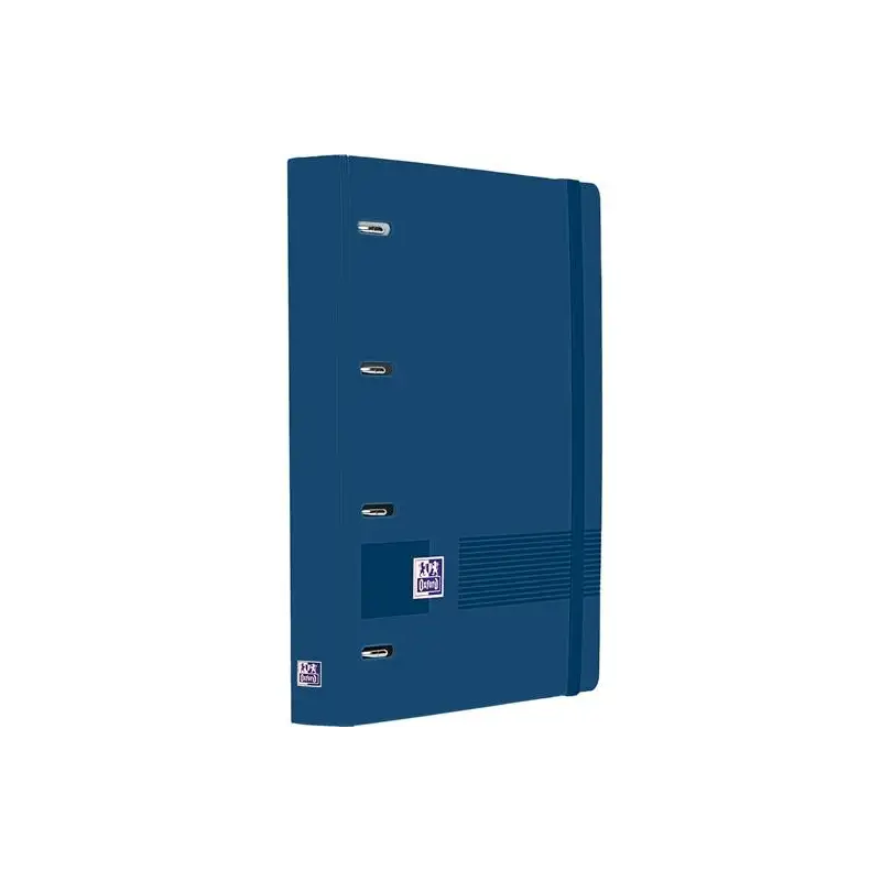 (400197077) OXFORD EUROPEANBINDER LIVE&GO CARPETA ANILLAS 4X35 A4+ C/RECAMBIO 5X5 WRITE&ERASE POLYFOAM AZUL MARINO