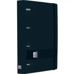 (400198250) OXFORD EUROPEANBINDER LIVE&GO CARPETA ANILLAS 4X35 A4+ C/RECAMBIO 1 LÍNEA WRITE&ERASE POLYFOAM NEGRO