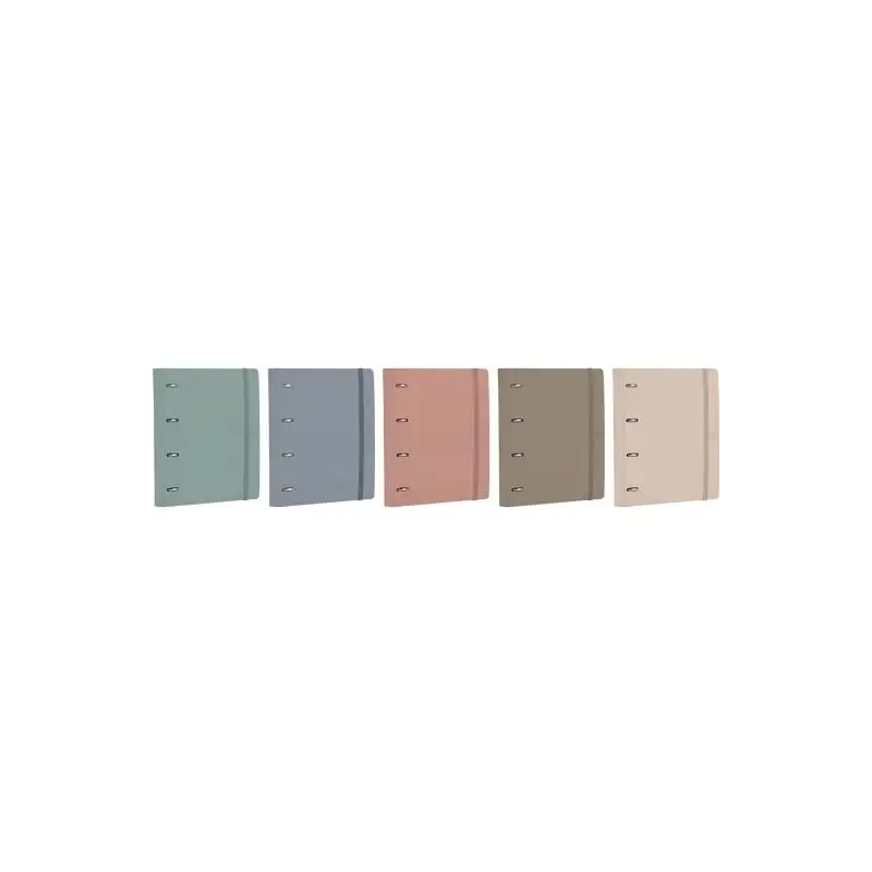 (400207878) OXFORD EUROPEANBINDER FOREST ANILLAS 4X35Ø A4+ C/RECAMBIO 5X5 POLYFOAM 50% RECICLADO C/SURTIDOS