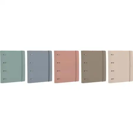 (400207878) OXFORD EUROPEANBINDER FOREST ANILLAS 4X35Ø A4+ C/RECAMBIO 5X5 POLYFOAM 50% RECICLADO C/SURTIDOS