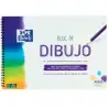 (400148234) OXFORD BLOC DIBUJO ESCOLAR T/ BLANDA ESPIRAL 20H 130GR A4+ C/ RECUADRO BLANCO