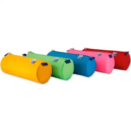 (400150283) OXFORD KANGOO KIDS ESTUCHE PORTATODO REDONDO GRANDE POLIÉSTER COLORES SURTIDOS