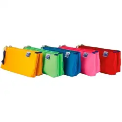 (400150285) OXFORD KANGOO KIDS ESTUCHE PORTATODO DOBLE POLIÉSTER COLORES SURTIDOS