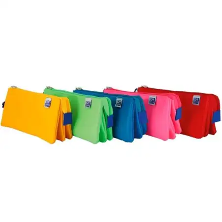 (400150286) OXFORD KANGOO KIDS ESTUCHE PORTATODO TRIPLE POLIÉSTER COLORES SURTIDOS