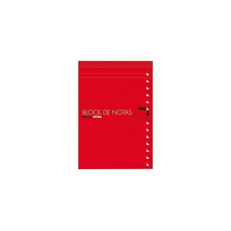 (18902) PACSA BLOC NOTAS 80H TREPADAS FOLIO LISO CON TAPA -10U-