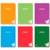 (20119) PACSA LIBRETA FLEXIPAC A4 48H 90GR 8X8 TAPAS PP TRANSLÚCIDO FLEXIBLE PACK 6 C/SURTIDOS